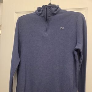 Vineyard Vines Blue Edgartown Quarter-Zip Pullover Boy's XL